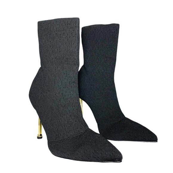 NWOB SIMMI London Shae Sock Pointy Toe Booties - Picture 3 of 10